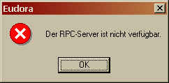 RPC-Server nicht verfügbar