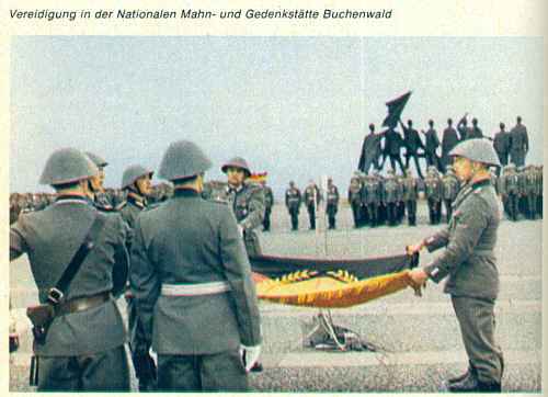 Vereidigung in der Nationalen Mahn und Gedenkstätte Buchenwald